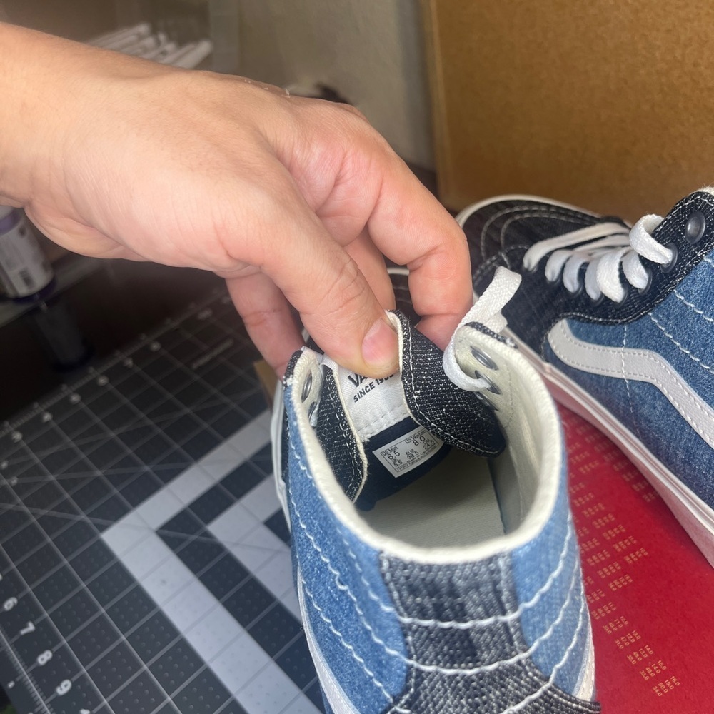 - Vans Sk8-high tapered 
‘Threaded denim
brand new
🔥 - Picture 7 of 12